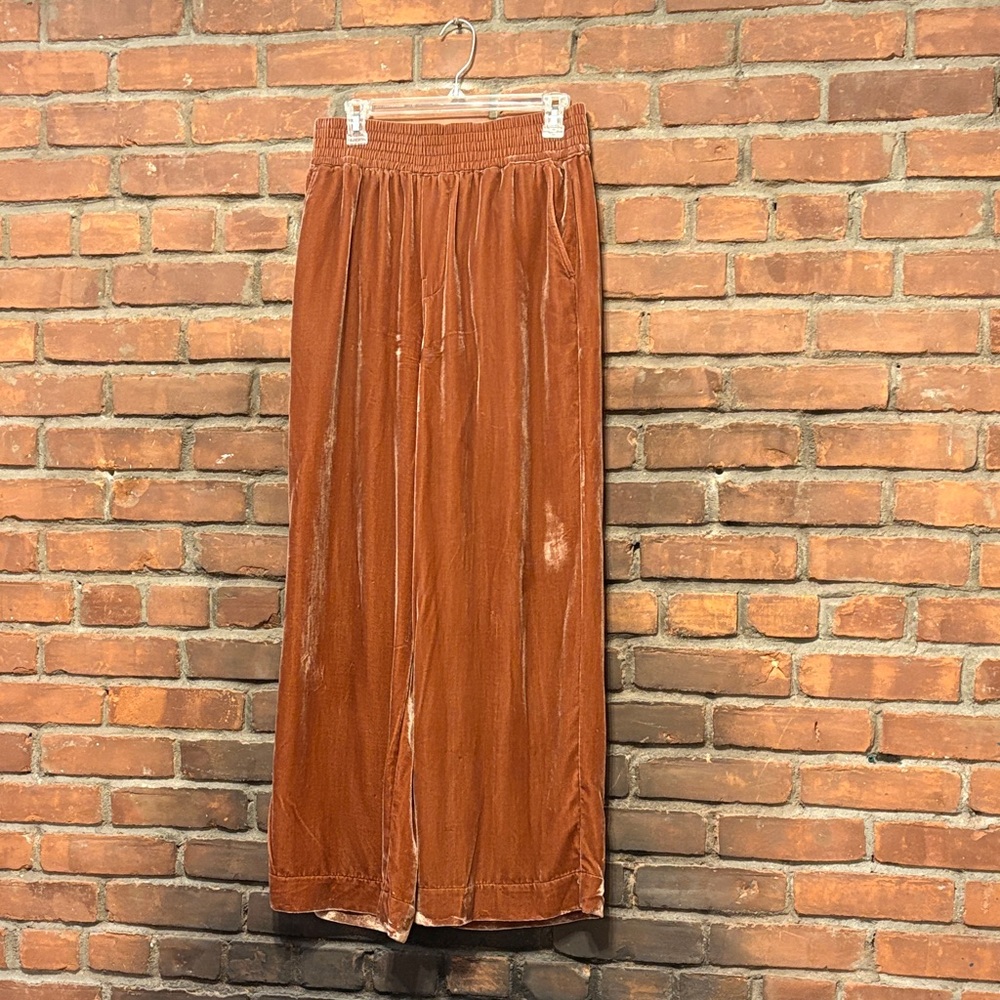 Madewell Rust Velvet Pants